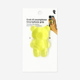 Yellow gummy bear smartphone grip