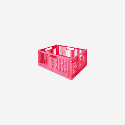 Pink collapsible storage box - 30 cm