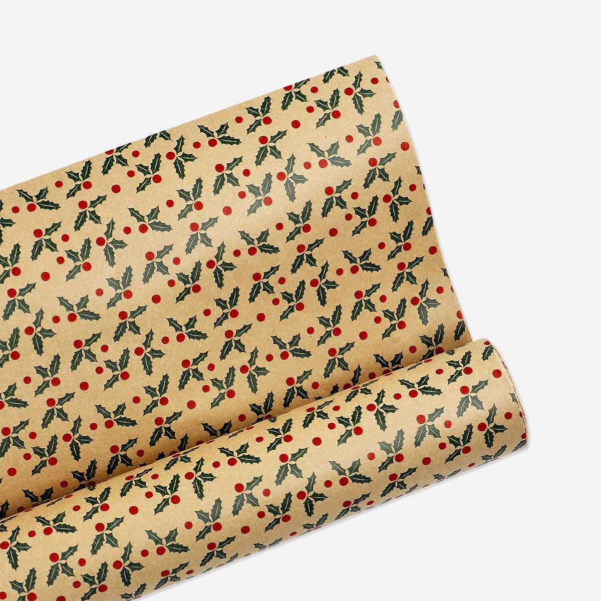 1000 cm craft wrapping paper - Holly print Office Flying Tiger Copenhagen 