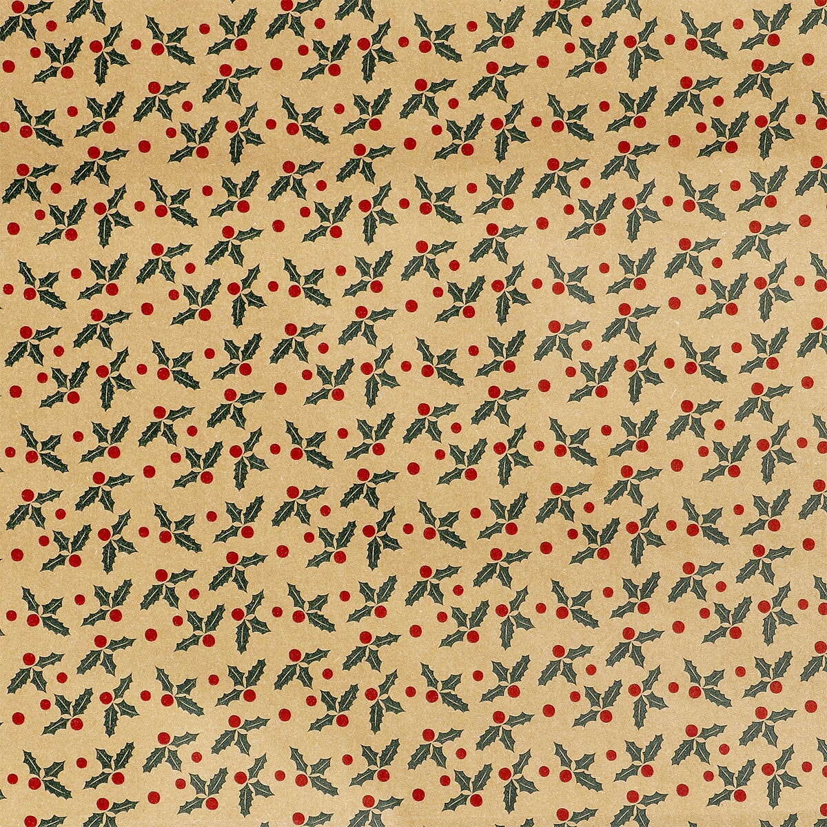 1000 cm craft wrapping paper - Holly print Office Flying Tiger Copenhagen 