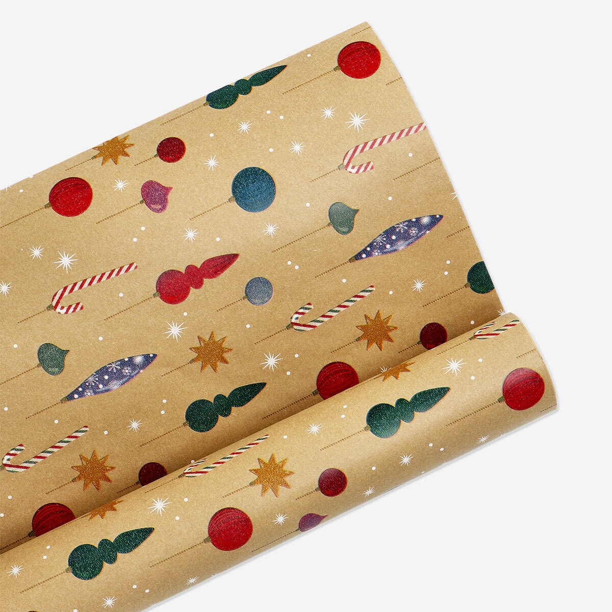 1000 cm craft wrapping paper - Ornaments and candy canes Office Flying Tiger Copenhagen 