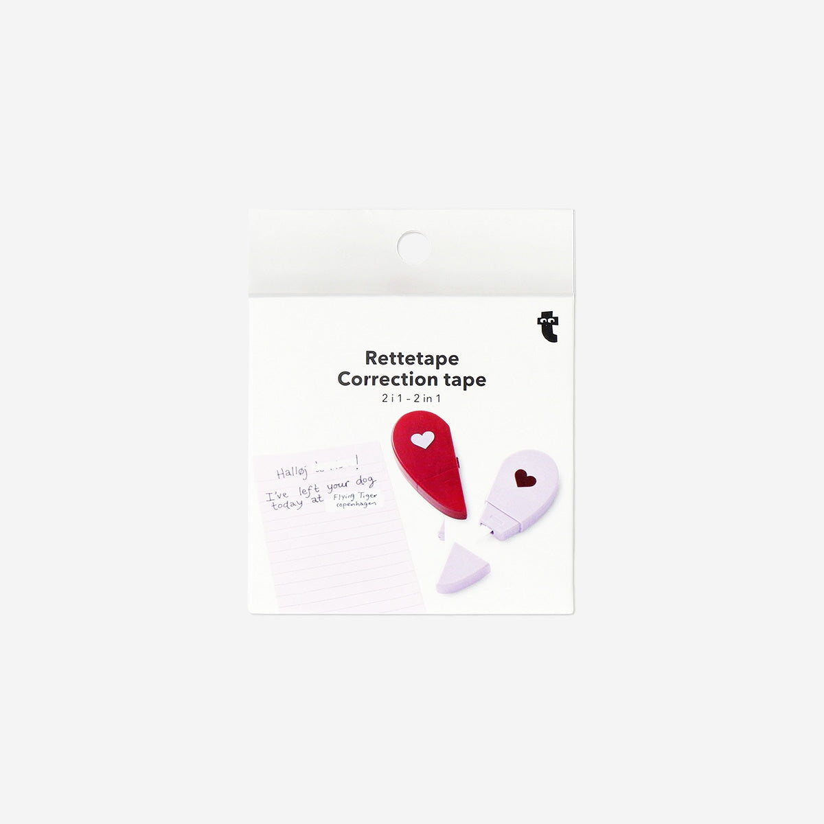 2 in 1 Heart correction tape Office Flying Tiger Copenhagen 