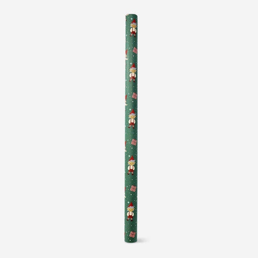 400 cm craft wrapping paper - Elf print