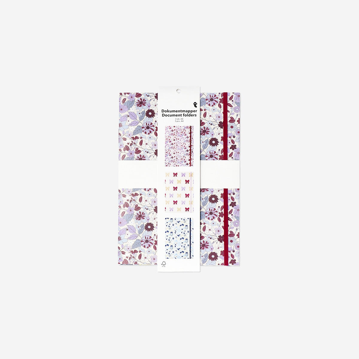 A4 Document folders with prints - 3 pcs Office Flying Tiger Copenhagen 