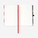 A5 Bullet planner with apple design from Flying Tiger Copenhagen, featuring a sleek office planner with a vibrant apple pattern.