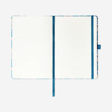 Planificador floral A5 con viñetas y portalápices