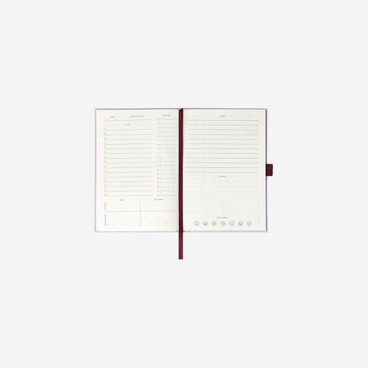 Planificador personal morado A5 - Sin fecha