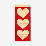 Set of 15 adhesive heart gift tags from Flying Tiger Copenhagen, perfect for office gift wrapping and decorating.