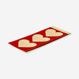 Set of 15 adhesive heart gift tags from Flying Tiger Copenhagen, perfect for office gift wrapping and decoration.