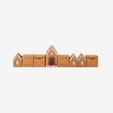 Advent gift boxes in gingerbread house design - 24 pcs Office Flying Tiger Copenhagen 