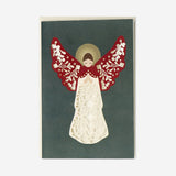 Flying Tiger Copenhagen angel greetings card with office-themed design, featuring a cheerful angel illustration for office gift or greeting.