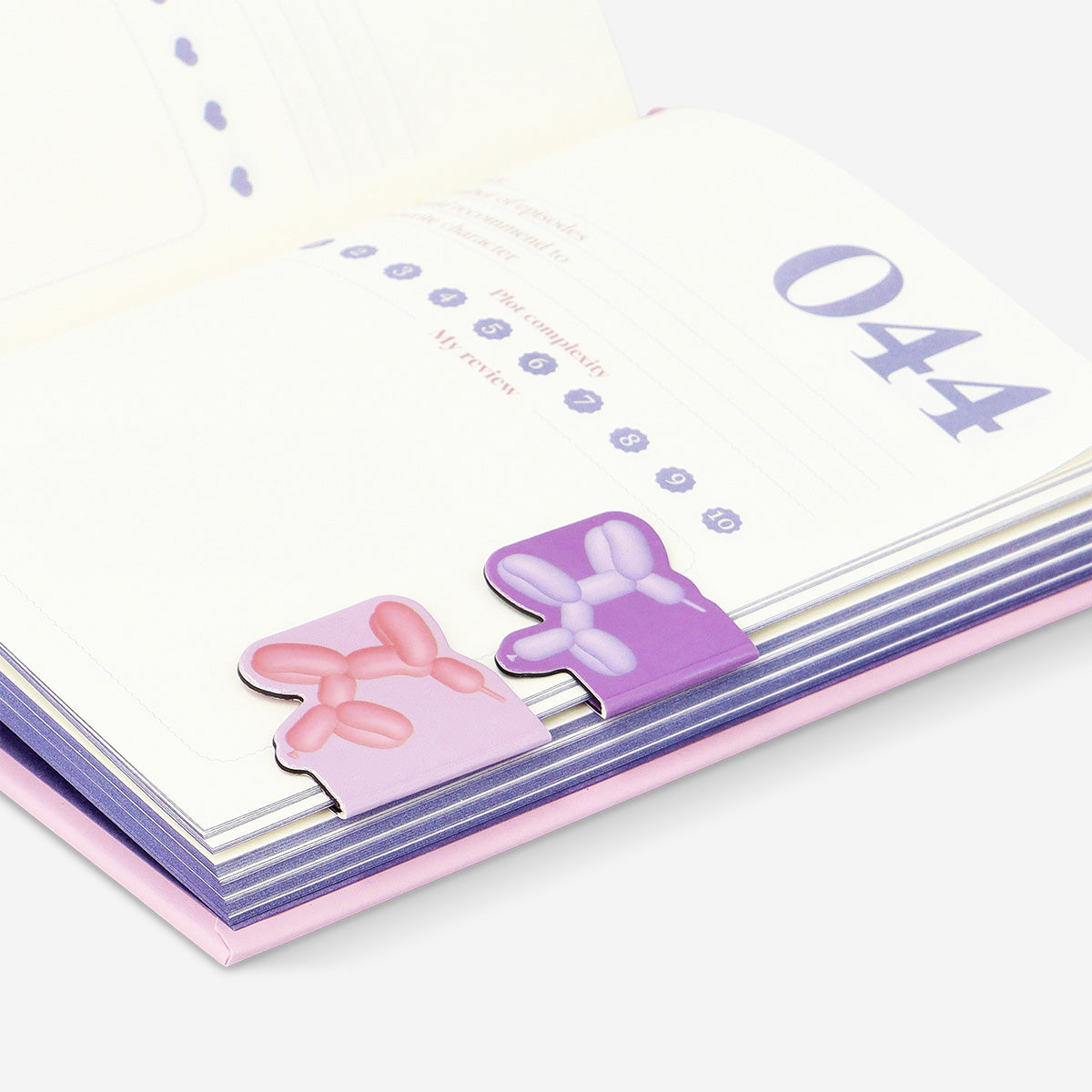 Balloon animals magnetic bookmarks - 4 pcs