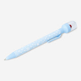 Flying Tiger Copenhagen office ballpoint pen featuring a playful hide and seek Santa design on the pen body.