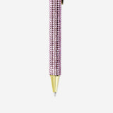Black ink ballpoint pen with rhinestones by Flying Tiger Copenhagen, featuring a sleek office-style design.