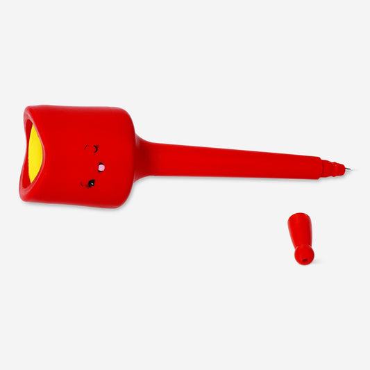 Ballpoint pen with squishy top