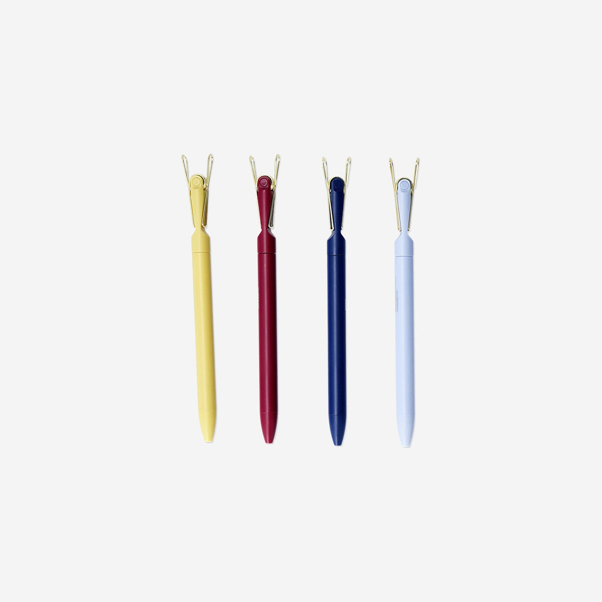 Ballpoint pens with clips - 4 pcs Office Flying Tiger Copenhagen 