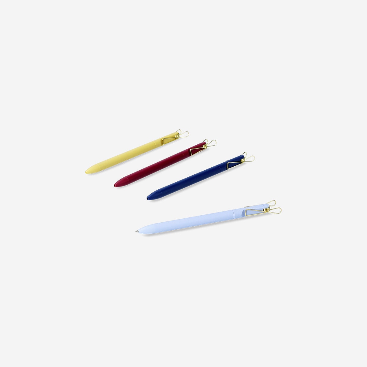 Ballpoint pens with clips - 4 pcs Office Flying Tiger Copenhagen 