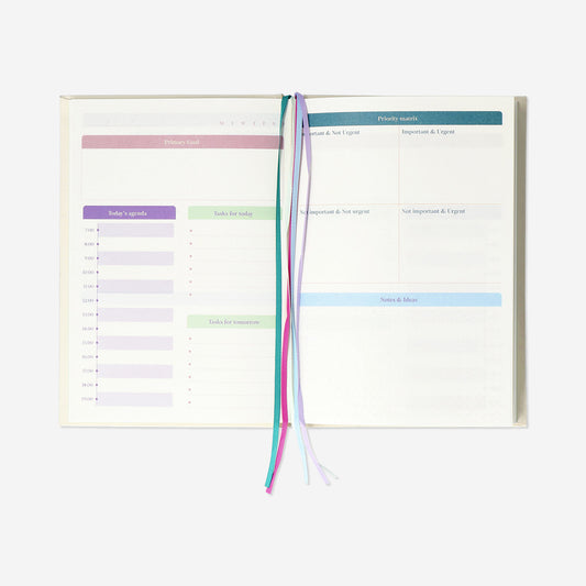 Beige udateret personlig planner