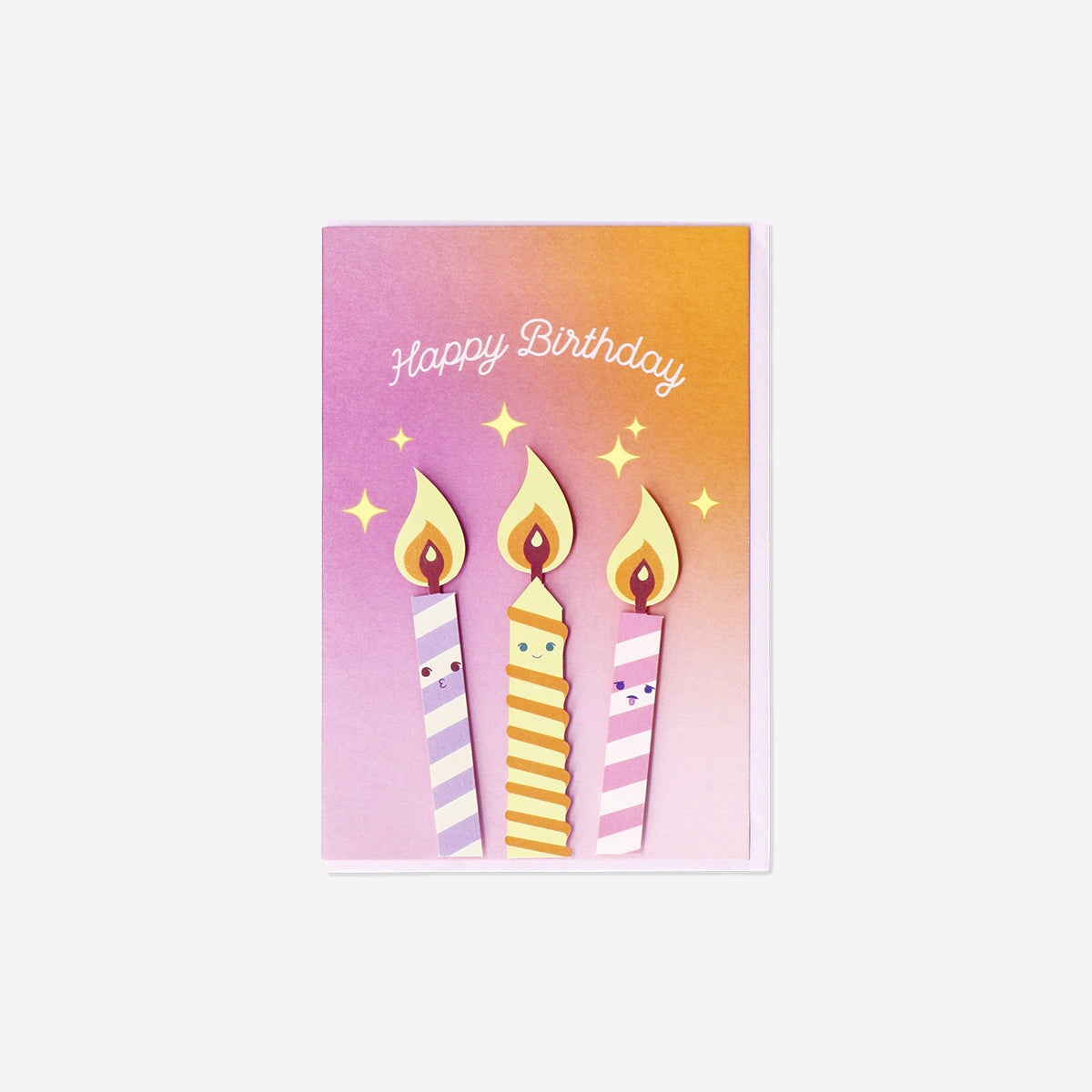 Birthday card with candles office Flying Tiger Copenhagen 