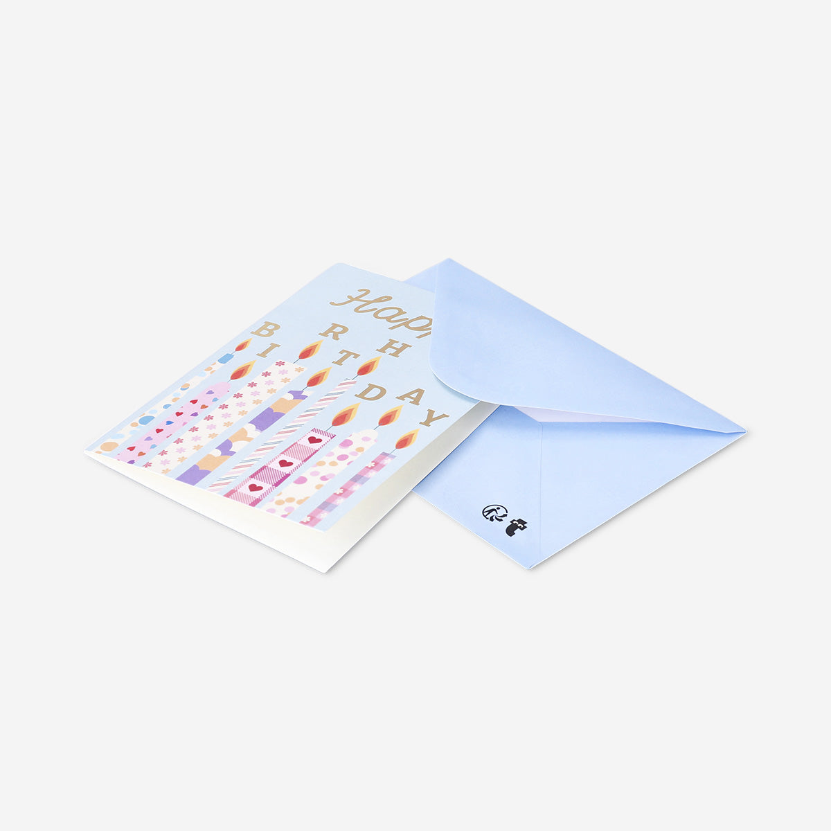 Birthday card with candles