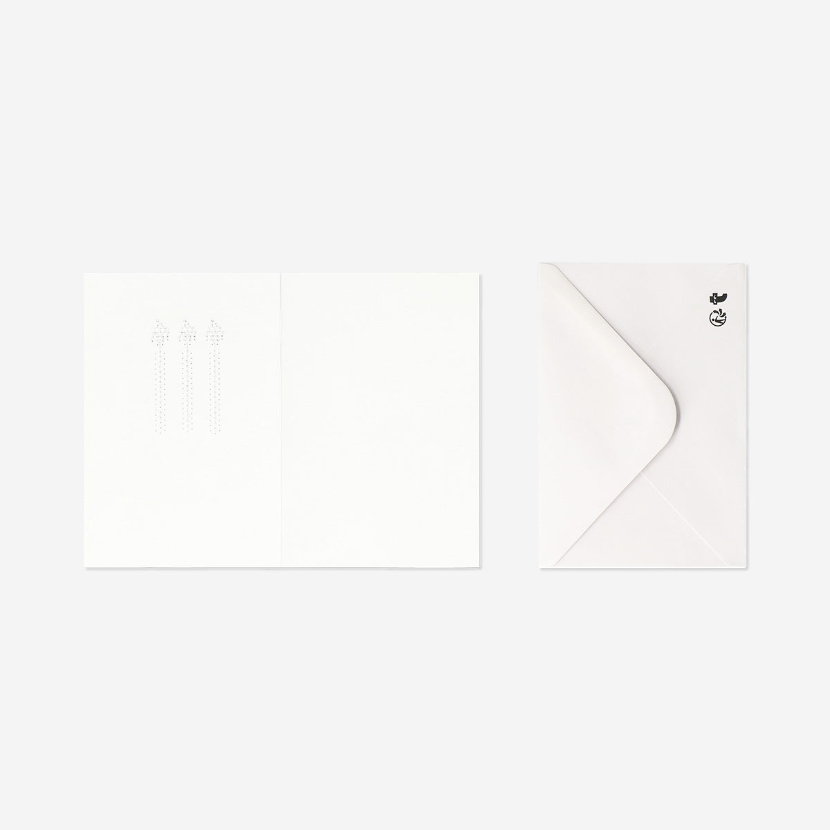 Birthday card with sequin candles