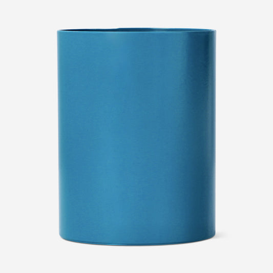 Blue metal pencil holder