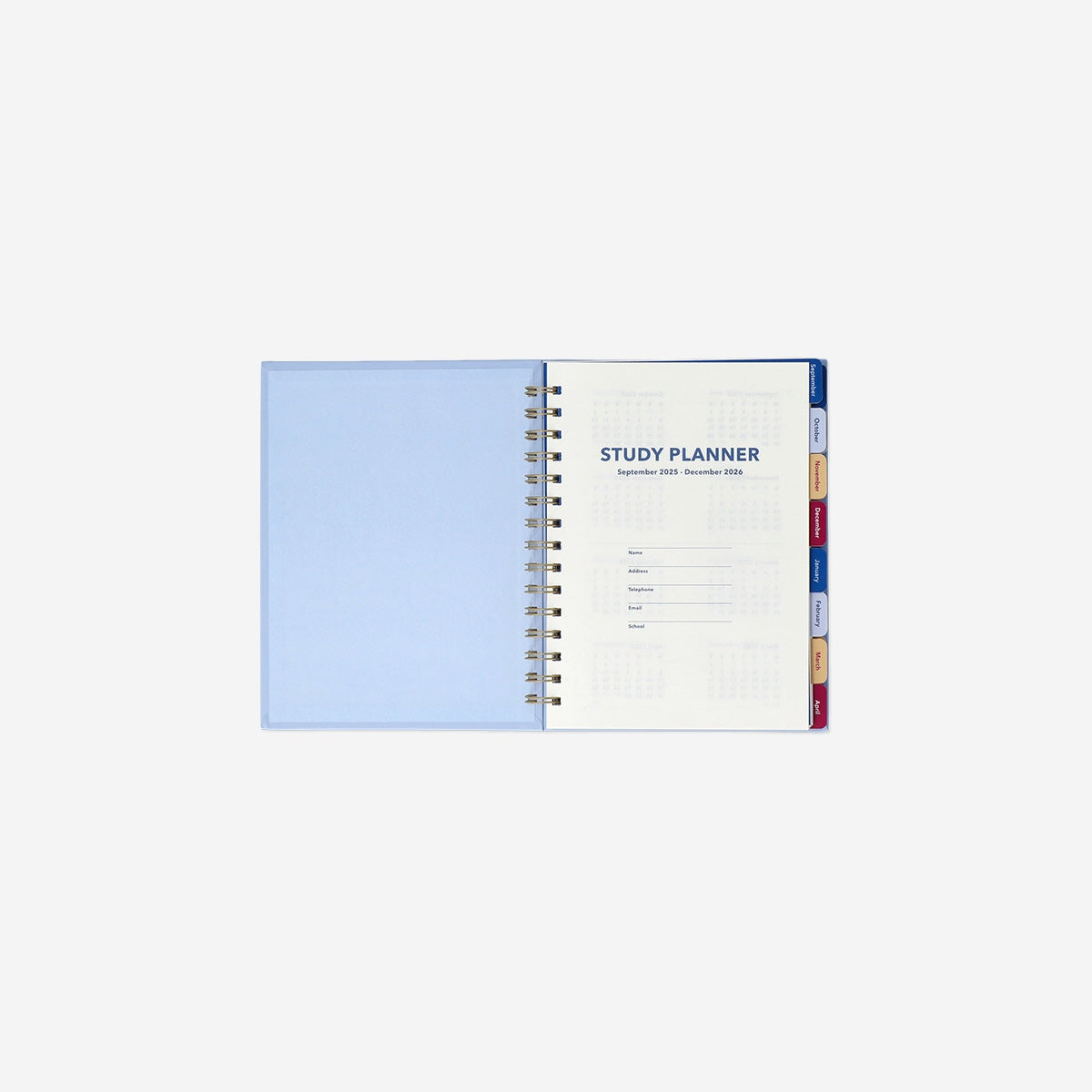 Blue study planner - English Office Flying Tiger Copenhagen 