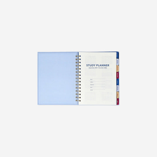 Blue study planner - English