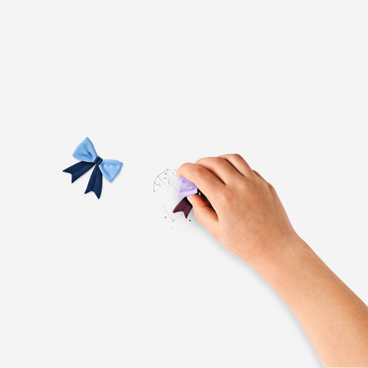 Bow erasers - 2 pcs Office Flying Tiger Copenhagen 