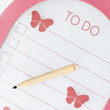 Butterfly glass planner board with marker - Flying Tiger Copenhagen