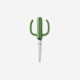 Flying Tiger Copenhagen cactus-shaped office scissors with green cactus design and sharp blades for precise cutting.