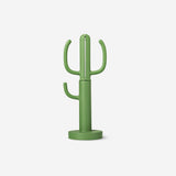Flying Tiger Copenhagen cactus-shaped office scissors with green handles and metal blades for precise cutting.
