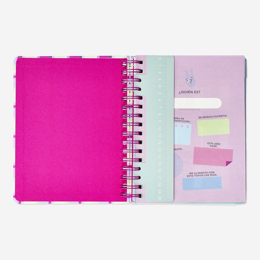 A cuadros planificador de estudio - Español