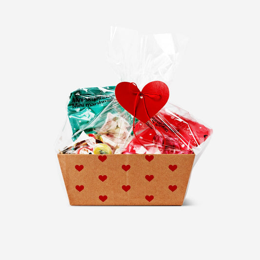 Christmas basket wrapping set