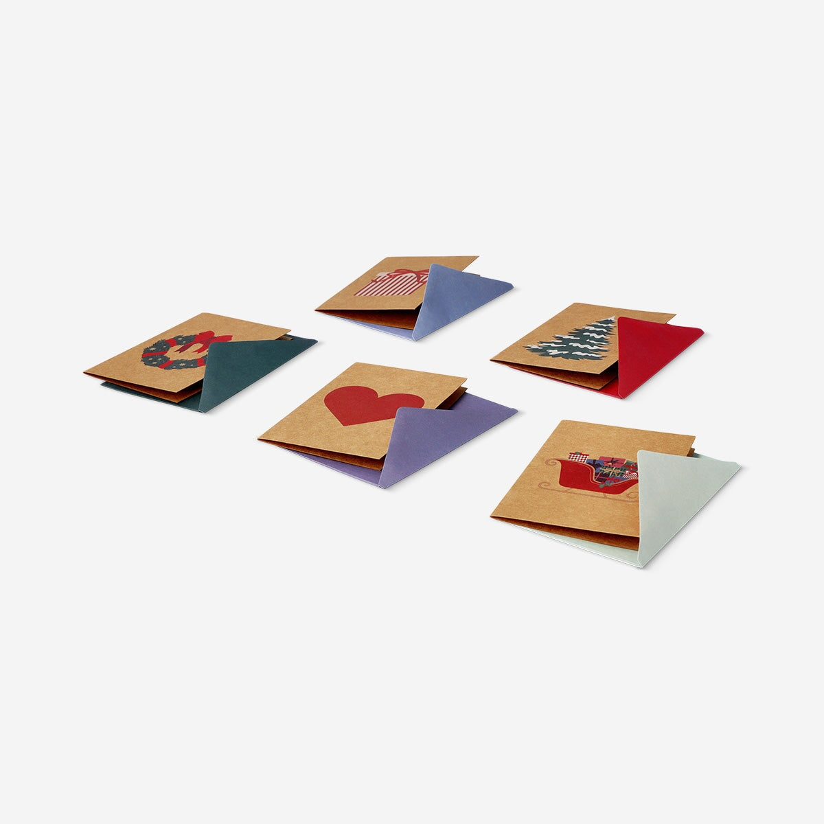 Christmas cards and envelopes - 15 pcs Office Flying Tiger Copenhagen 