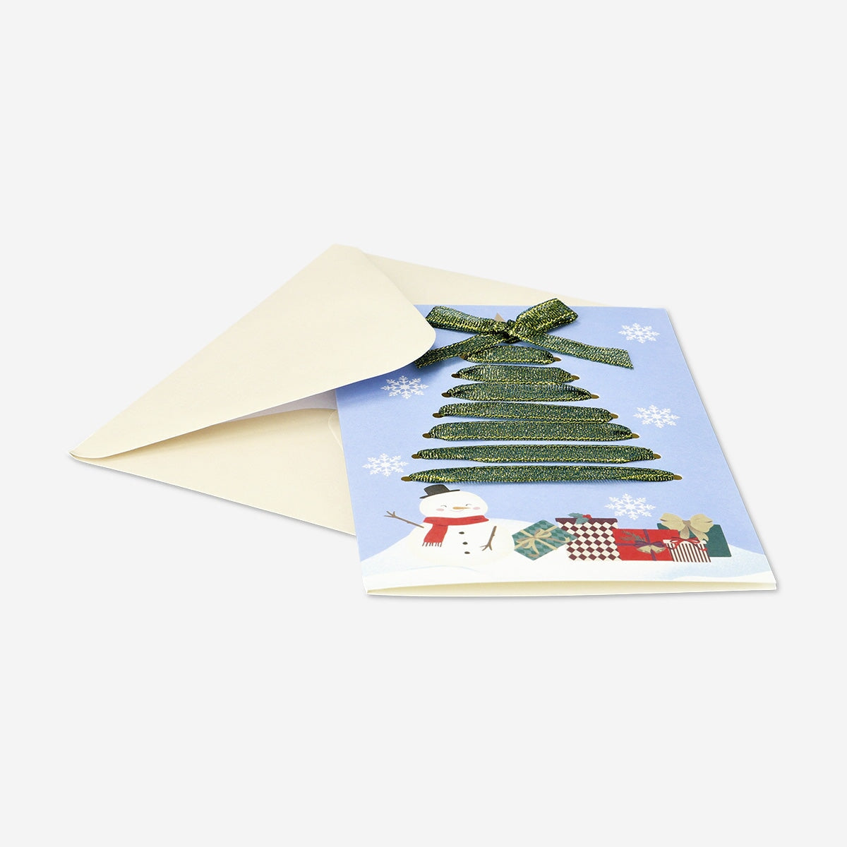 Christmas ribbon tree greetings card Office Flying Tiger Copenhagen 