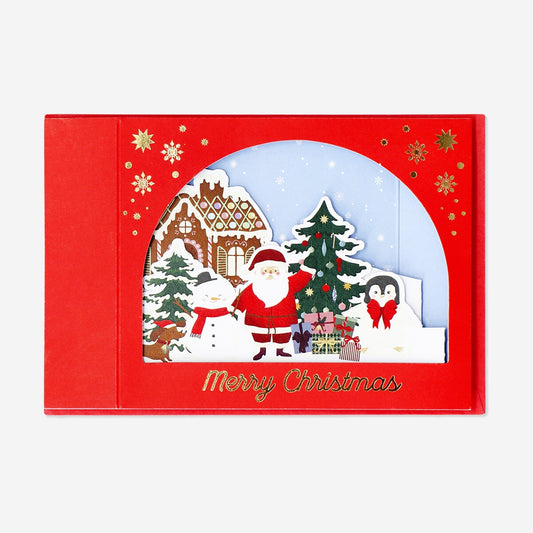 Navidad tarjeta de felicitación de escena