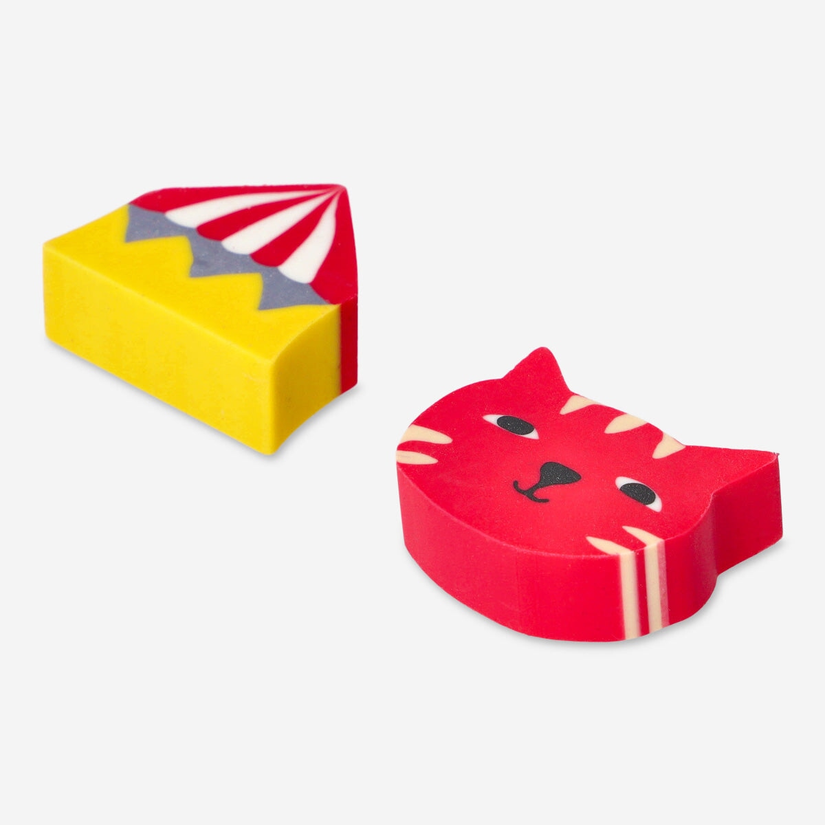 Circus themed erasers. 6 pcs Office Flying Tiger Copenhagen 
