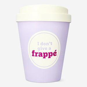 Flying Tiger Copenhagen office coffee mug-shaped push bin for waste disposal, featuring a playful mug design in bright colors.