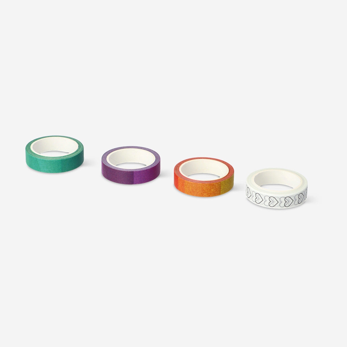 Colourful paper tape - 4 pcs office Flying Tiger Copenhagen 