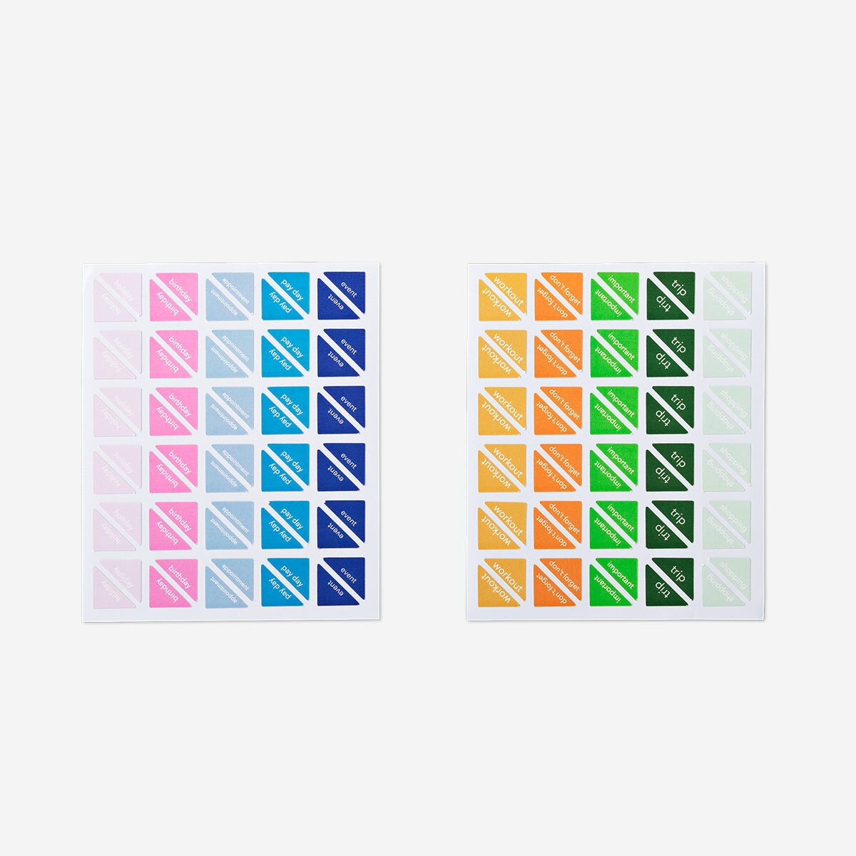 Corner Store Sticker Corner Stickers for Planning – Colourful Organiser Labels UK – Flying ...