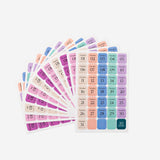 Flying Tiger Copenhagen Office Daily Stickers for 365 days, colorful adhesive notes perfect for organization and planning.