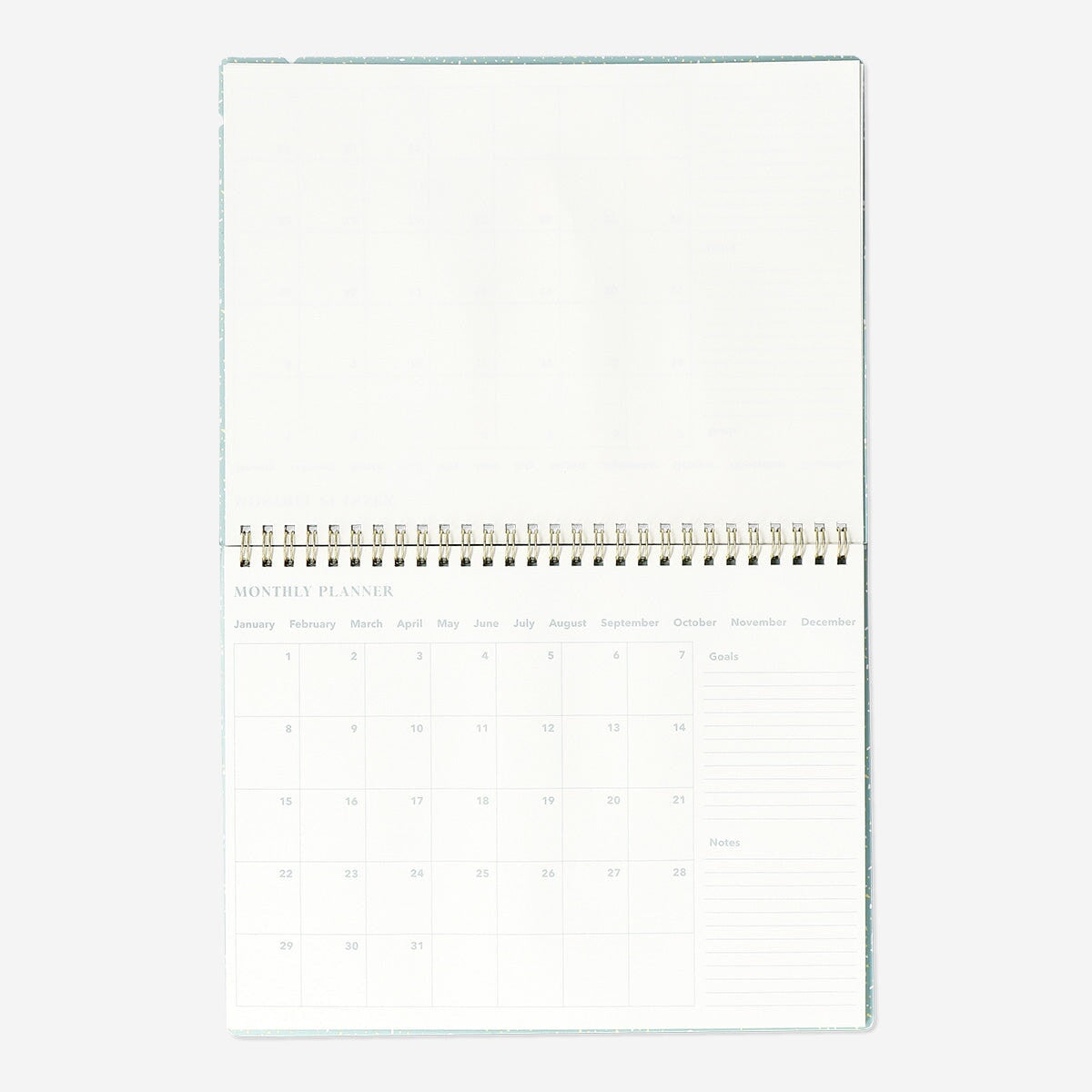 Desk calendar by Flying Tiger Copenhagen featuring a clean, minimalist design for office organization and scheduling.