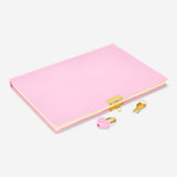 Flying Tiger Copenhagen office diary with lock, featuring a sleek cover and secure locking mechanism for personal organization.
