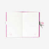 Office diary with lock and plush cat from Flying Tiger Copenhagen, featuring a cute plush cat decoration on the cover.