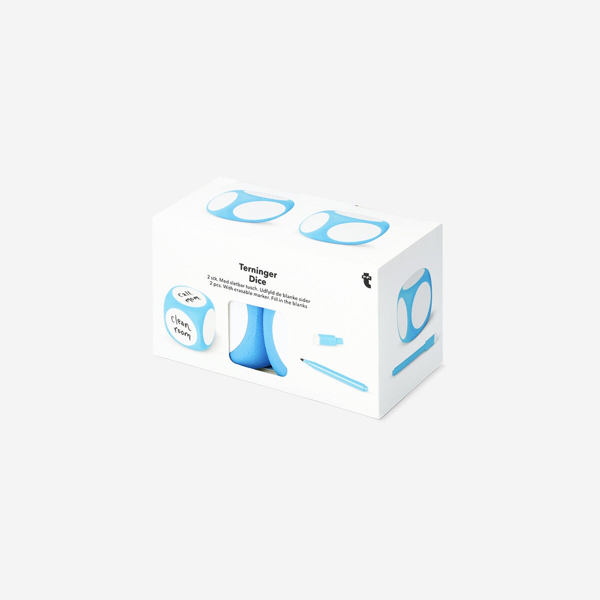 Flying Tiger Copenhagen office dice with erasable pen for quick, versatile decision-making and note-taking.