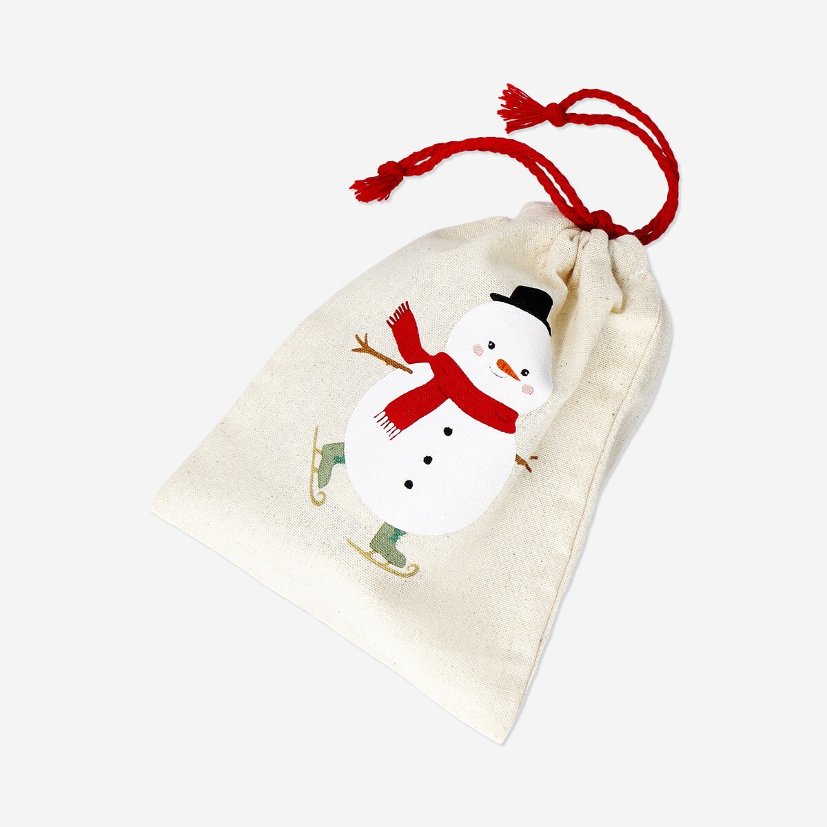 Draw string gift bags with Christmas characters - 4 pcs Office Flying Tiger Copenhagen 