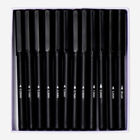 Bolígrafos de dibujo y caligrafía - 12 uds.