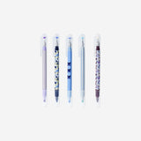 Dual tip gel ink pens and highlighters - 5 pcs Office Flying Tiger Copenhagen 