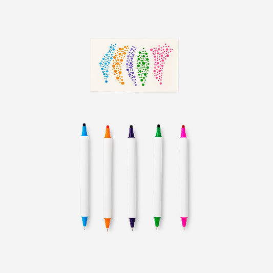 Dual-tip markers in box - 12 pcs